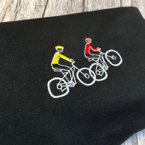 Mountain Bike Long sleeve Embroidered T-Shirt