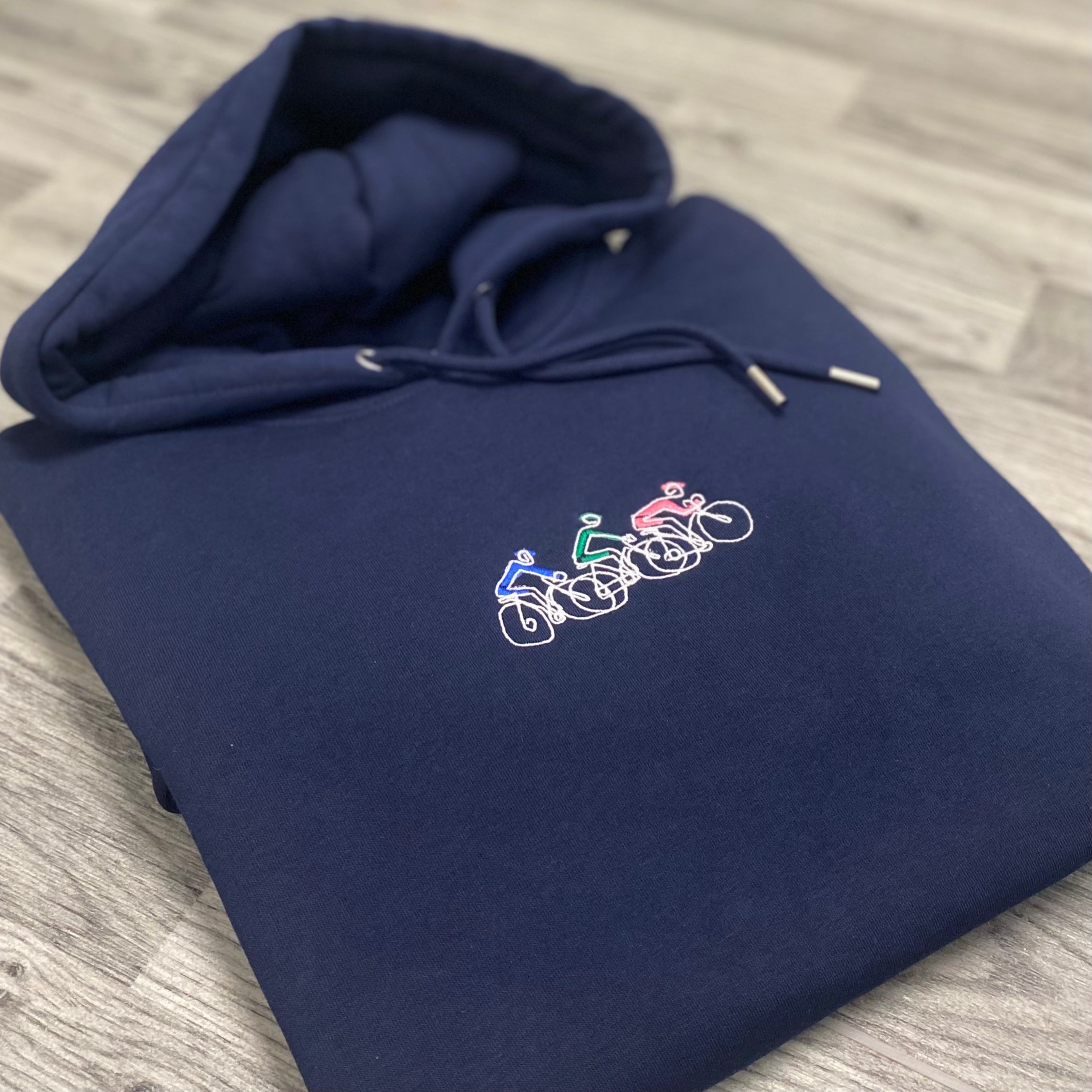 Womens Bike Tour Embroidered Hoodie - Spoke & Solace