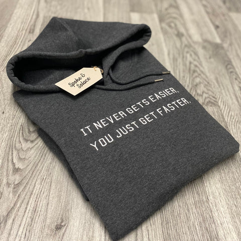 It never gets easier... Embroidered Hoodie - Spoke & Solace