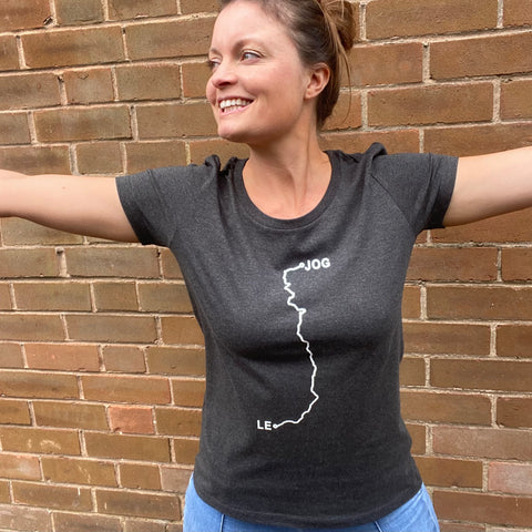 Women's LEJOG/JOGLE Route T-Shirt. £1 from every Tee sold goes to charity. - Spoke & Solace