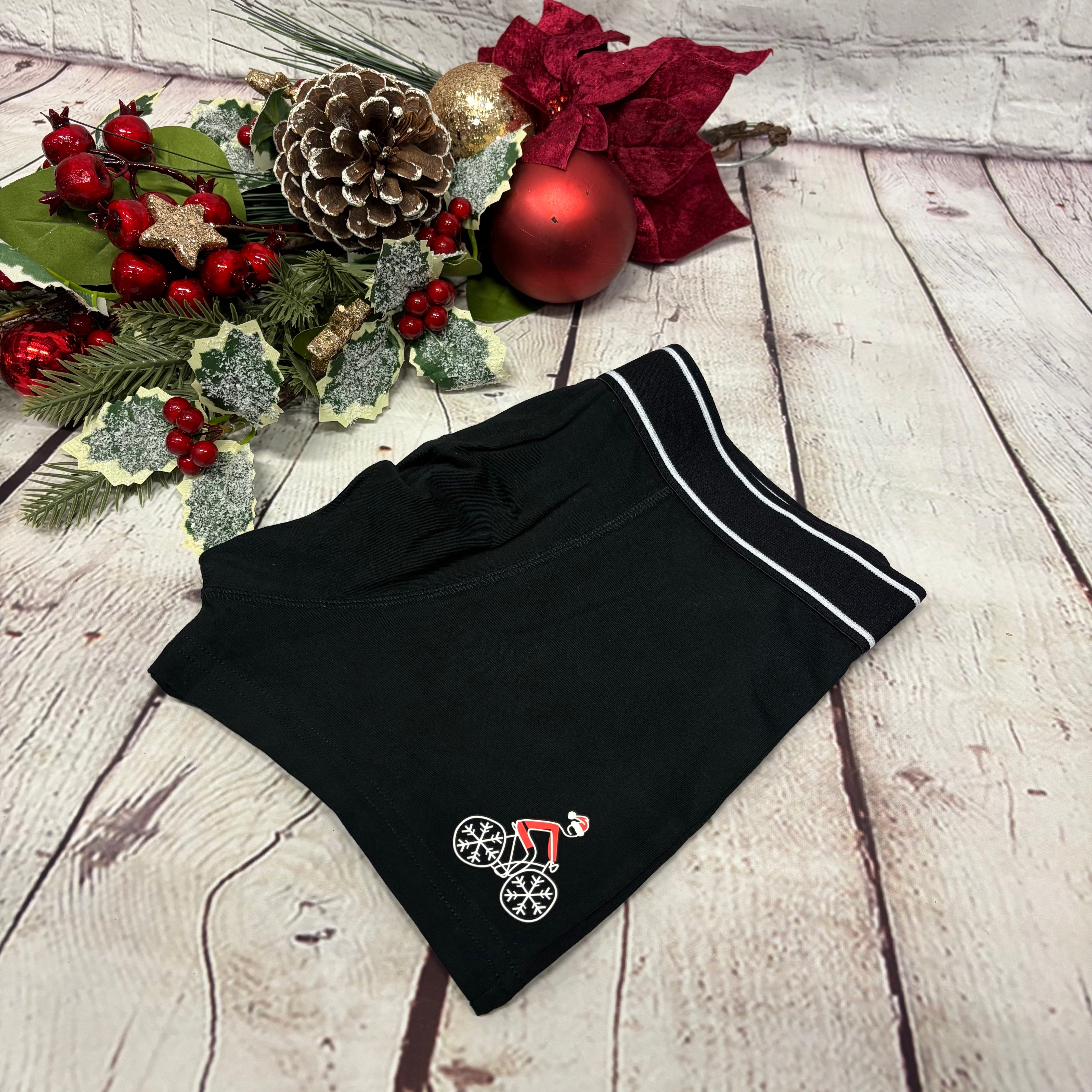 Cycling Santa - Christmas Boxers 2025 - Perfect Christmas gift