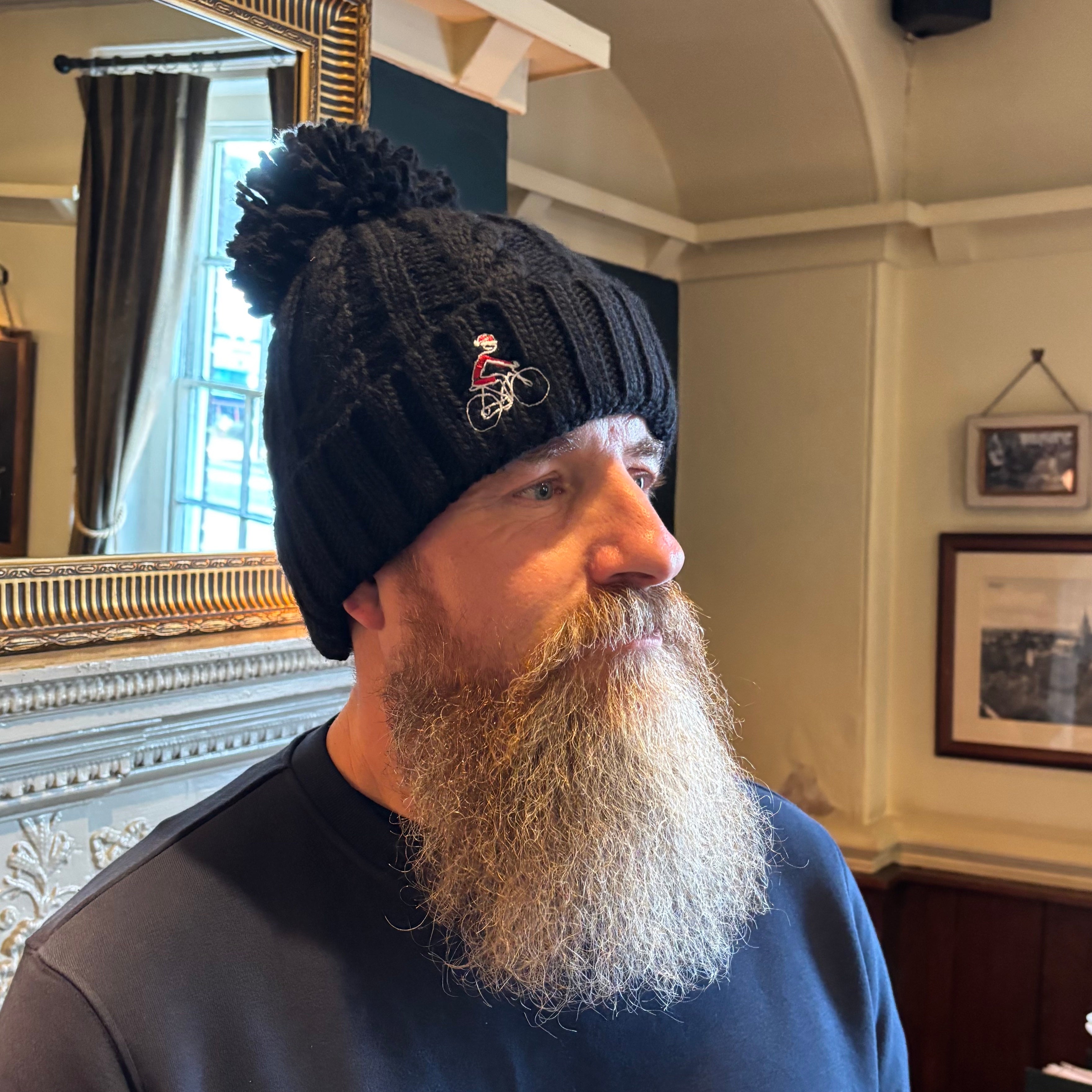 Christmas Cable Knit Melange Beanie