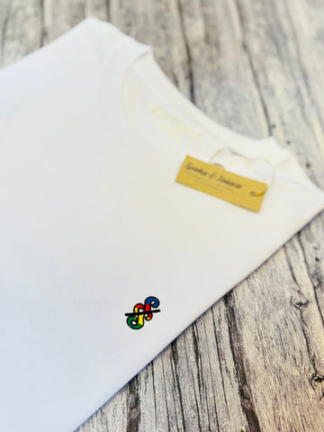 Spoke & Solace SS Embroidered Stripe Polo Shirt