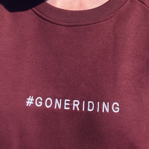 #GONERIDING Embroidered Sweatshirt