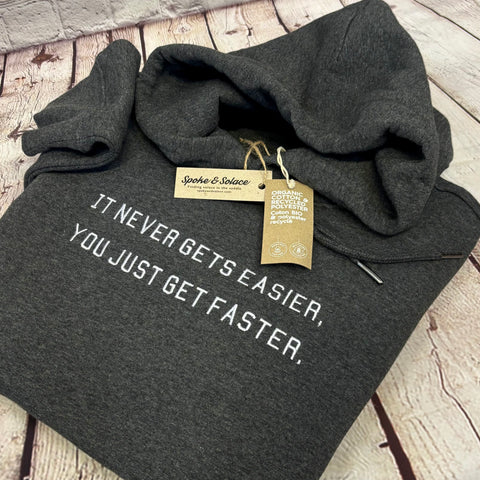 It never gets easier... Embroidered Hoodie (w)