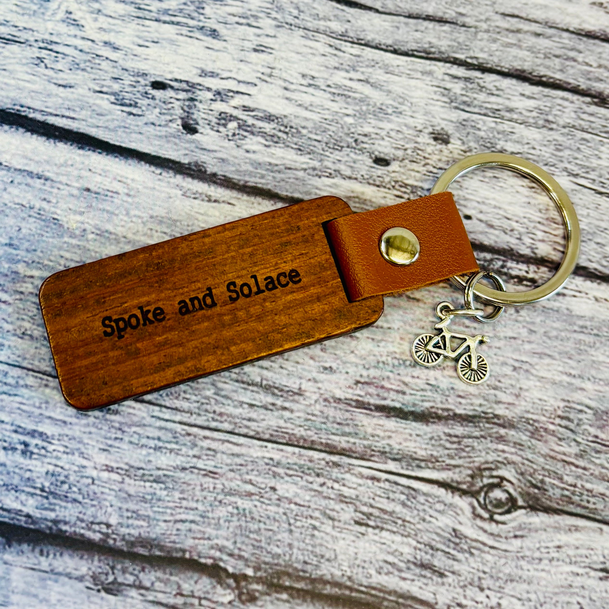 Handmade Keyring - It Never Gets Easier, You Just Get Faster - LIMITED STOCK