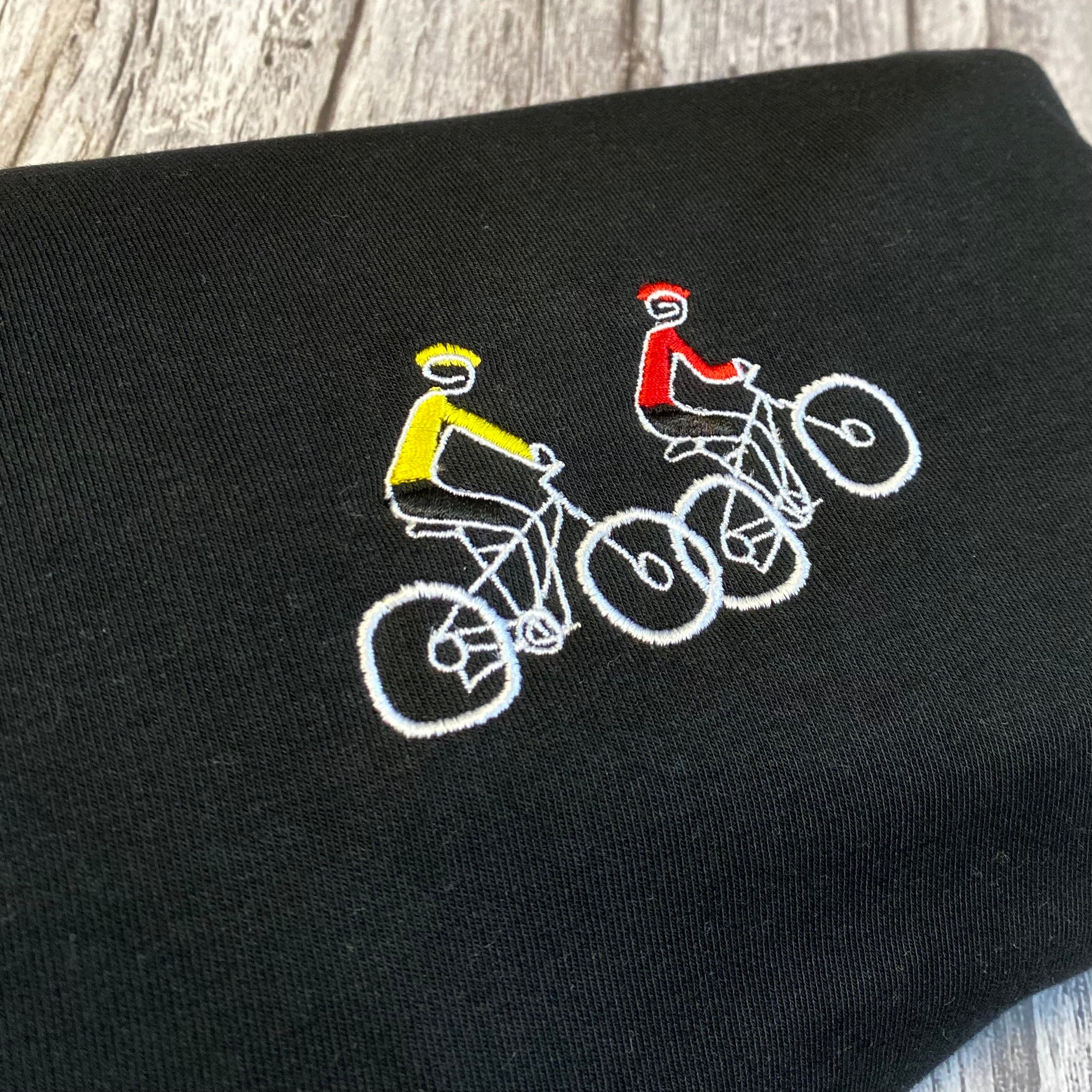 Mountain Bike Long sleeve Embroidered T-Shirt