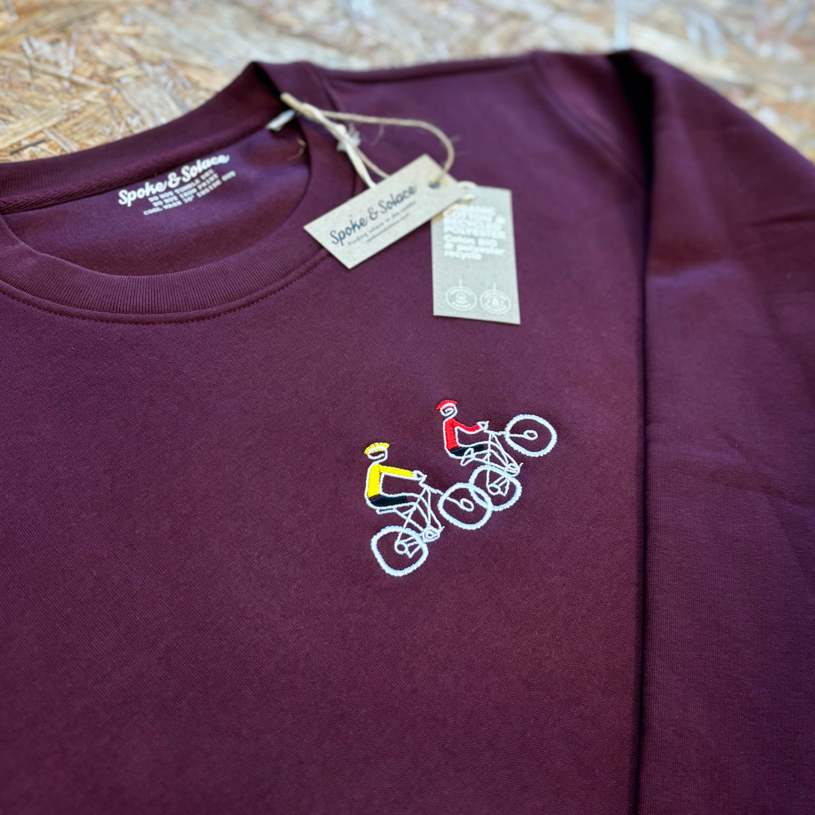 Mountain Bike Tour Embroidered Sweatshirt