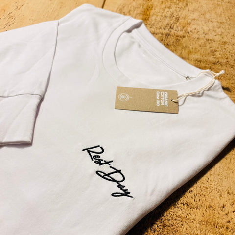 Rest Day Long sleeve T-Shirt - Left chest embroidered