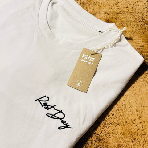 Women's Rest Day T-Shirt - Left chest embroidery
