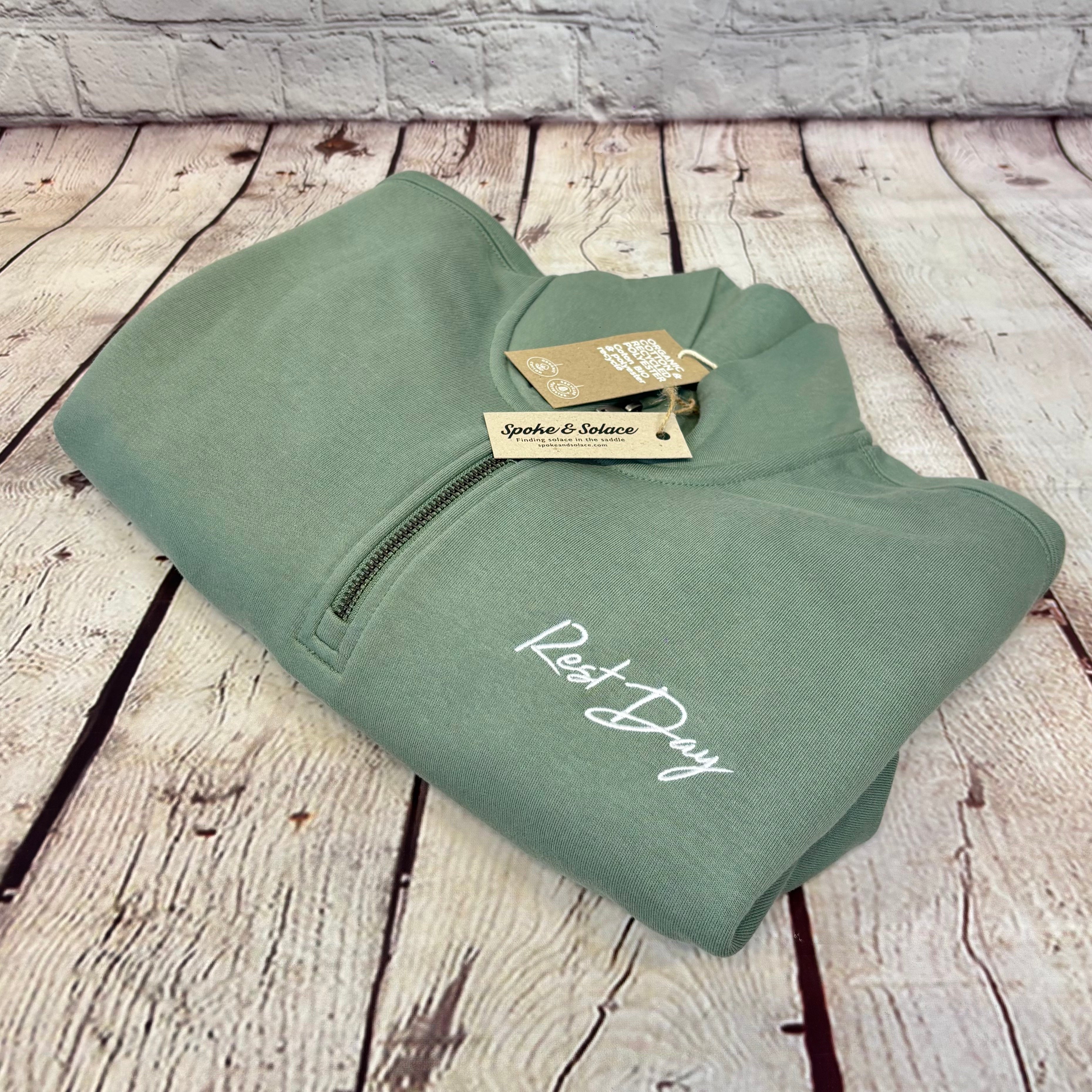 Rest Day - 1/4 Zip Sweatshirt - (unisex)