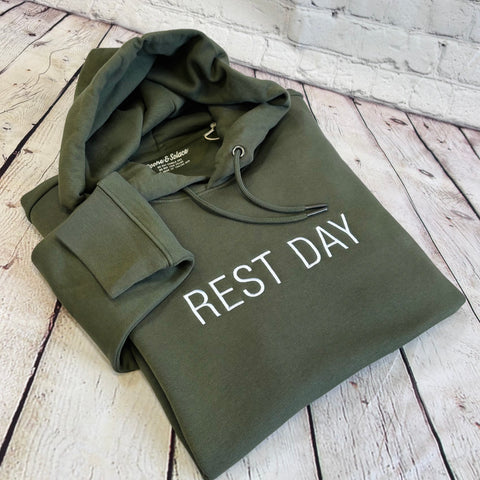 Rest Day Hoodie - Embroidered