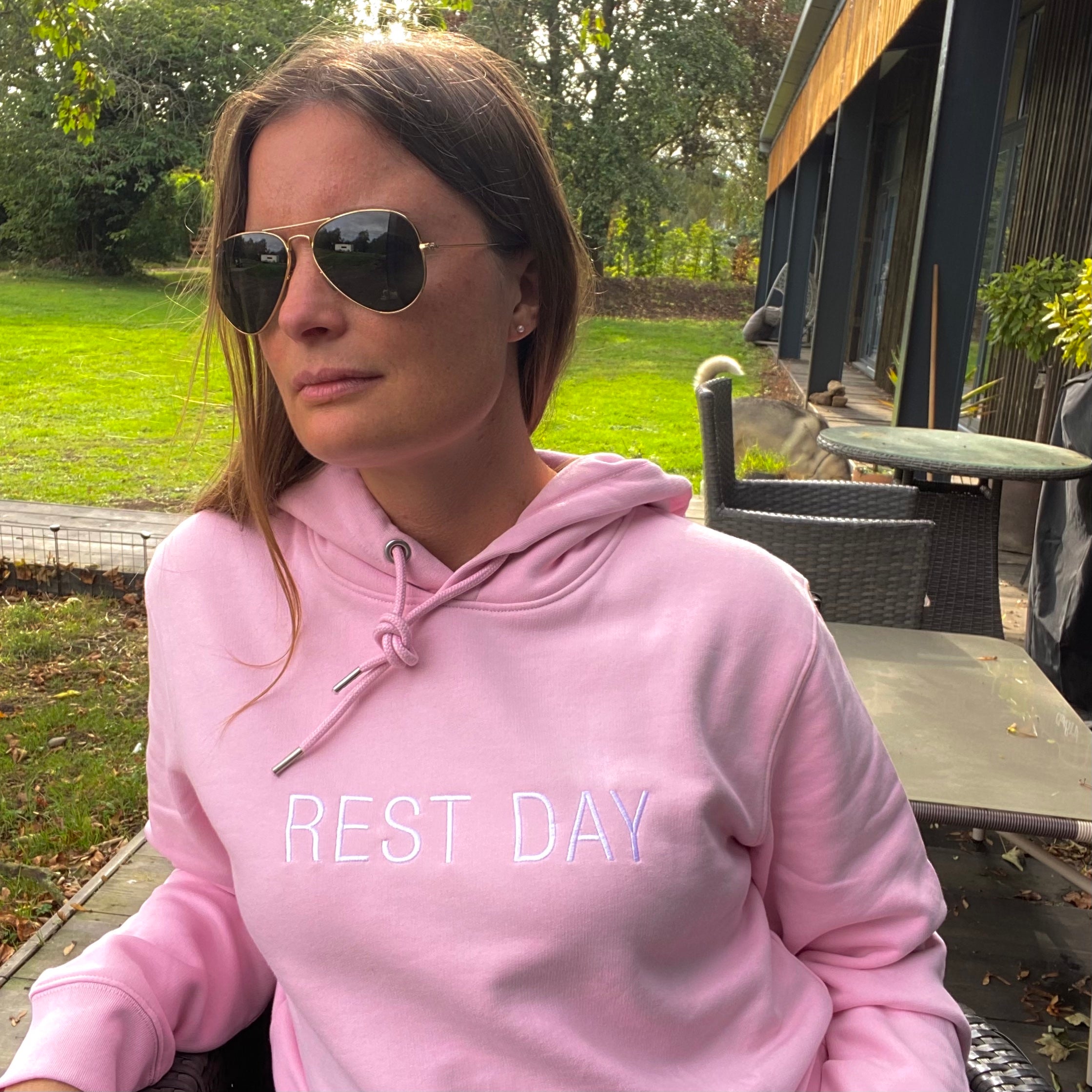 Women's Rest Day Hoodie - Embroidered