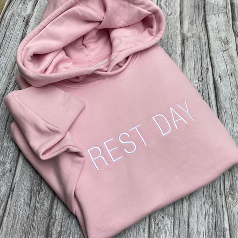 Rest Day Hoodie - Embroidered