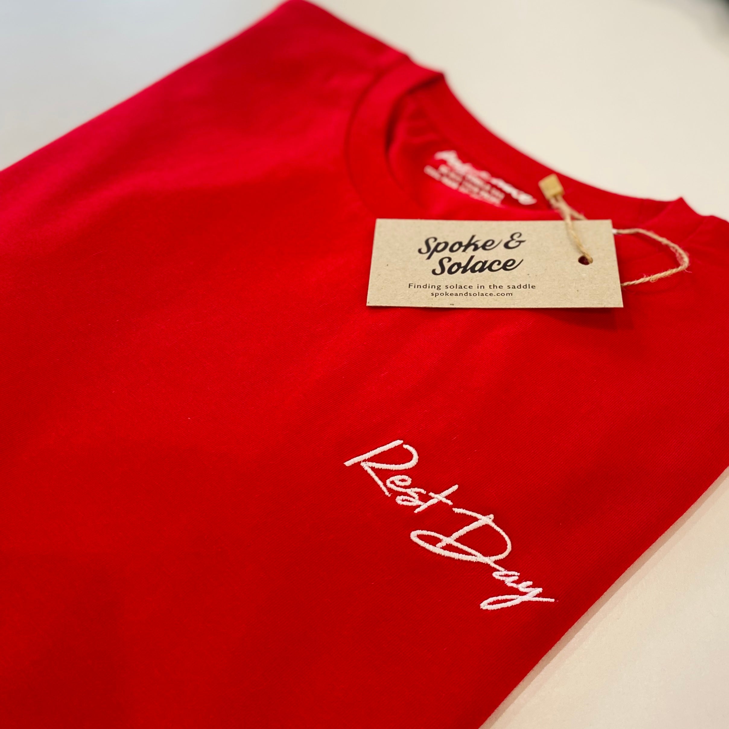 Women's Rest Day T-Shirt - Left chest embroidery