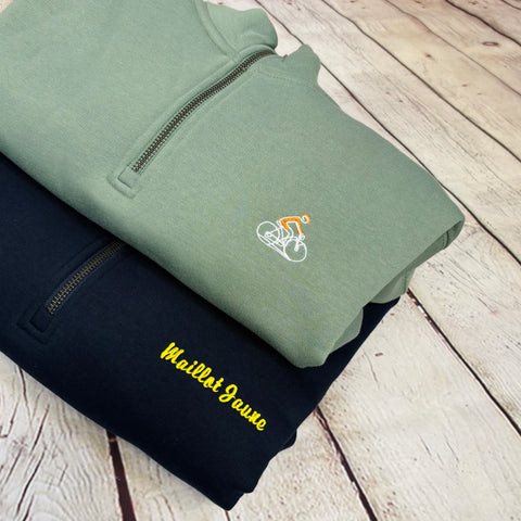 Maillot Jaune - 1/4 Zip Sweatshirt - (unisex)