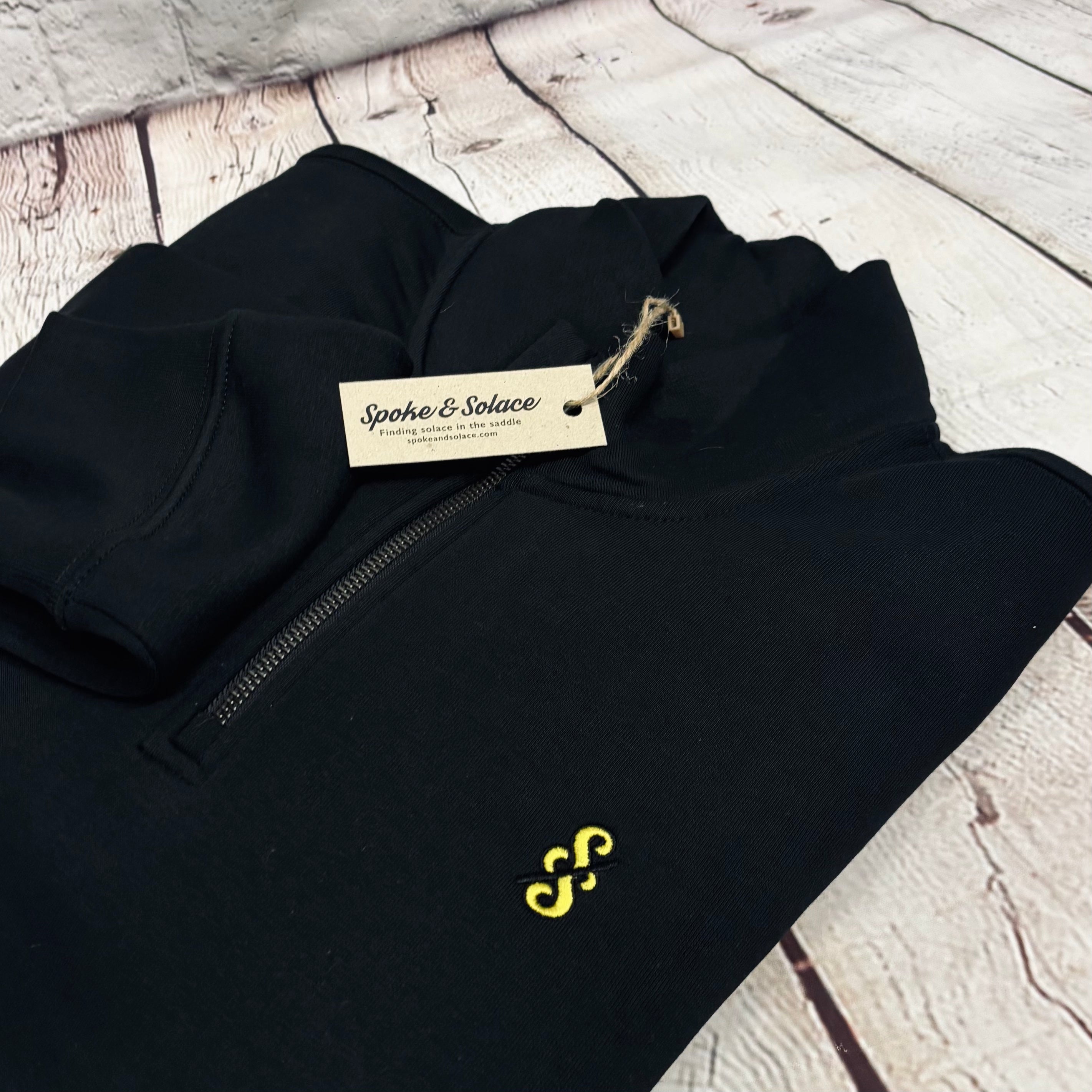 Spoke and Solace SS Jaune - 1/4 Zip Sweatshirt - (unisex)