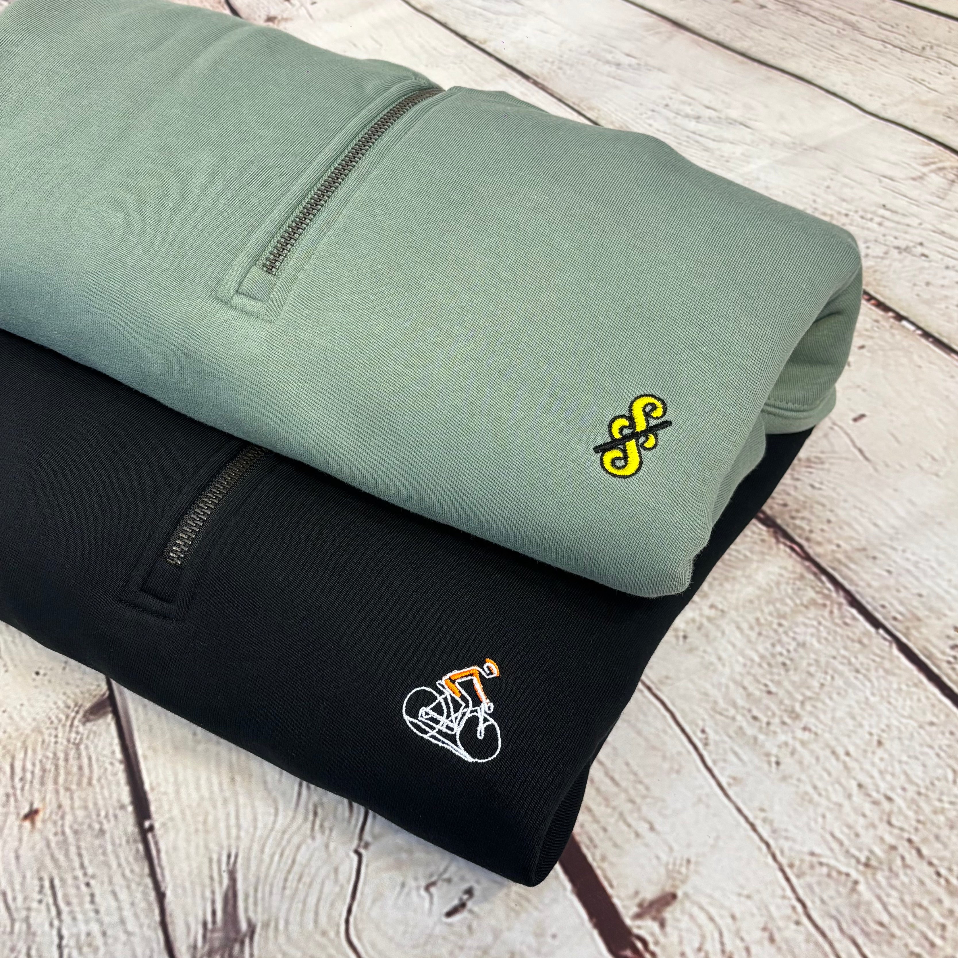 Spoke and Solace SS Jaune - 1/4 Zip Sweatshirt - (unisex)