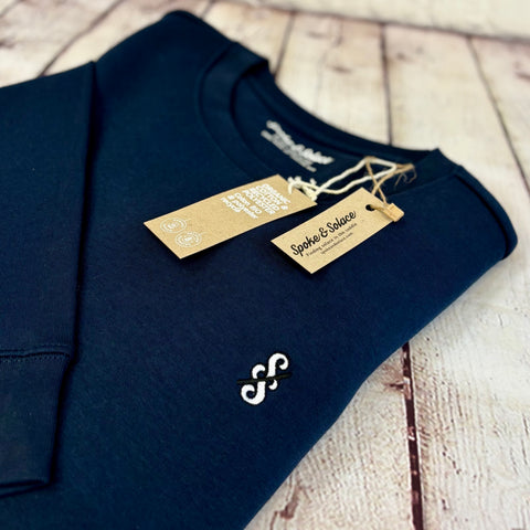 Spoke & Solace Embroidered Monochrome Sweatshirt