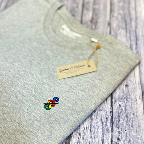 Spoke & Solace Embroidered Stripe T-Shirt