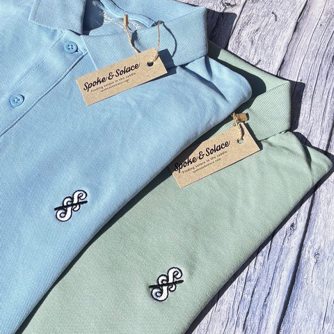 Spoke & Solace SS Embroidered Monochrome Polo Shirt