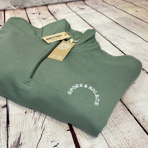 Spoke and Solace - 1/4 Zip Sweatshirt - (unisex)