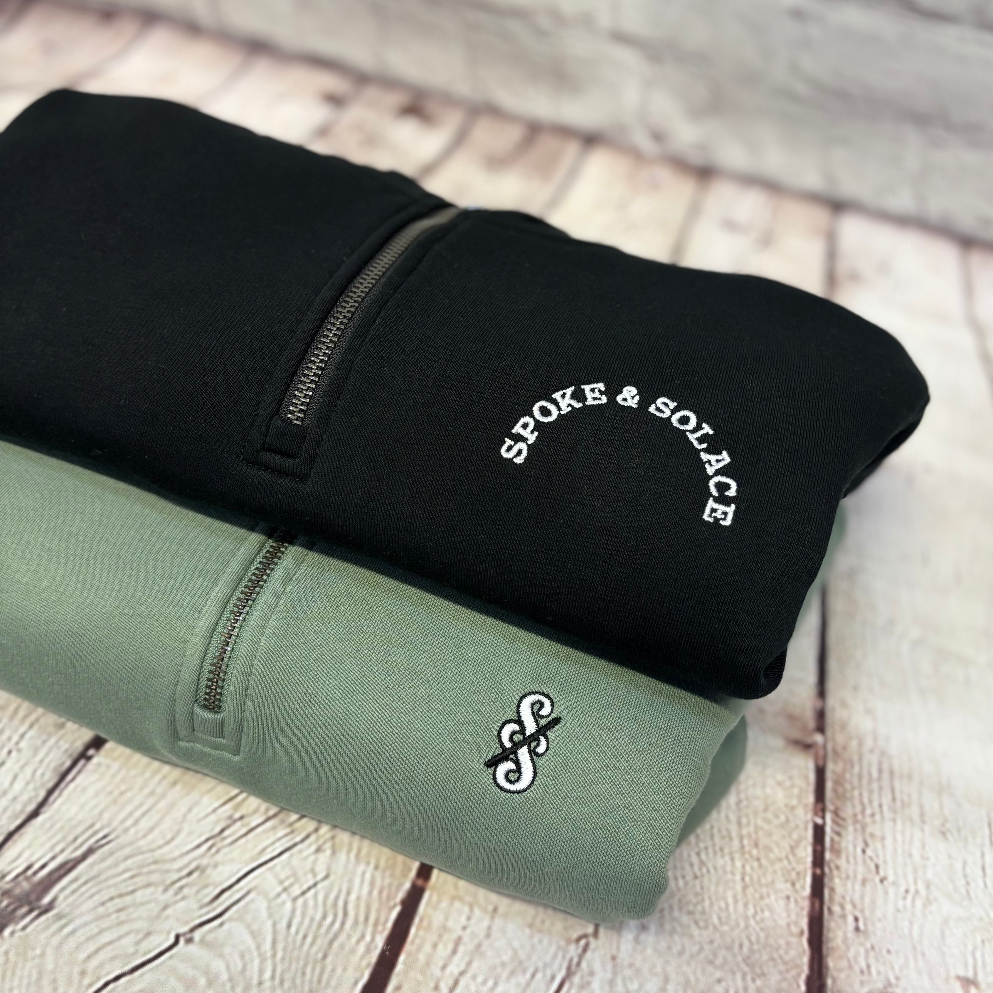 Spoke and Solace - 1/4 Zip Sweatshirt - (unisex)