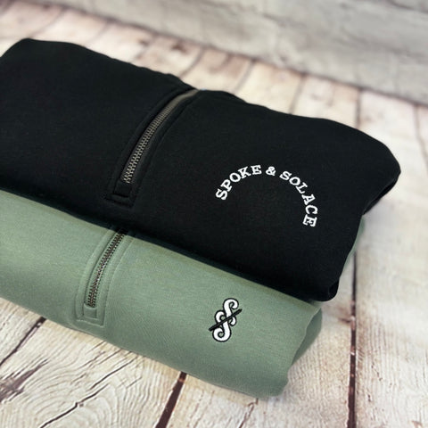 Spoke and Solace - 1/4 Zip Sweatshirt - (unisex)