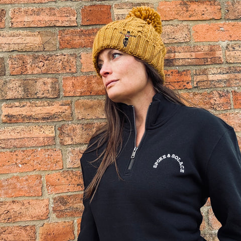 Spoke and Solace - 1/4 Zip Sweatshirt - (unisex)