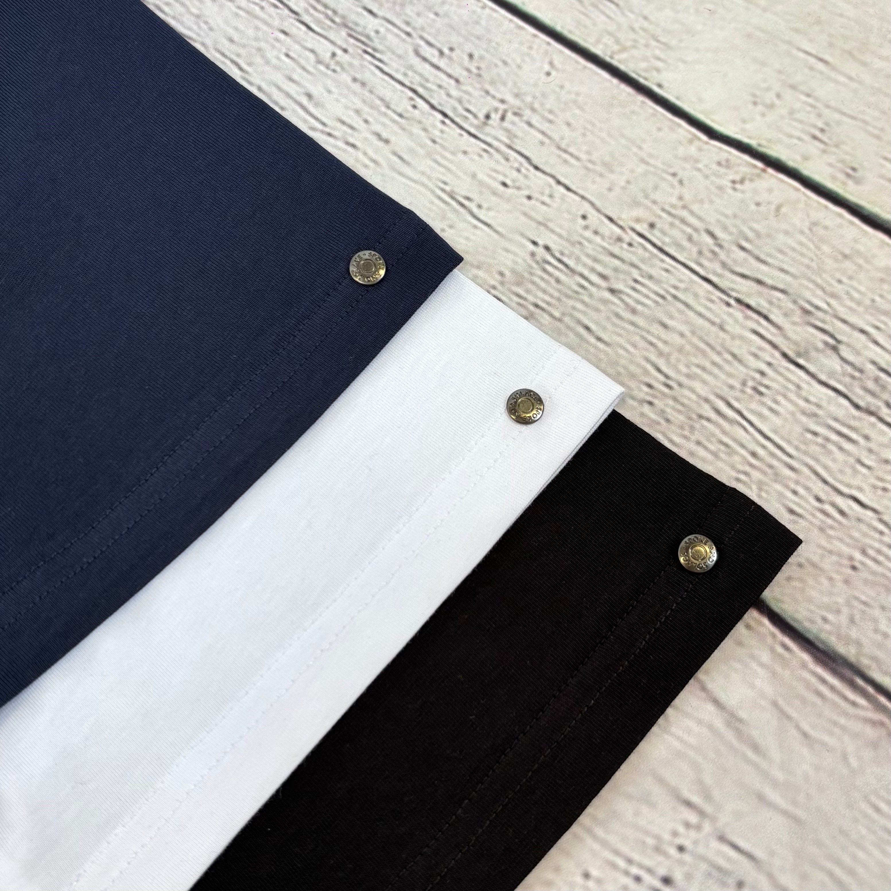Bundle of 3 - Plain T-Shirts (subtle branded rivet)