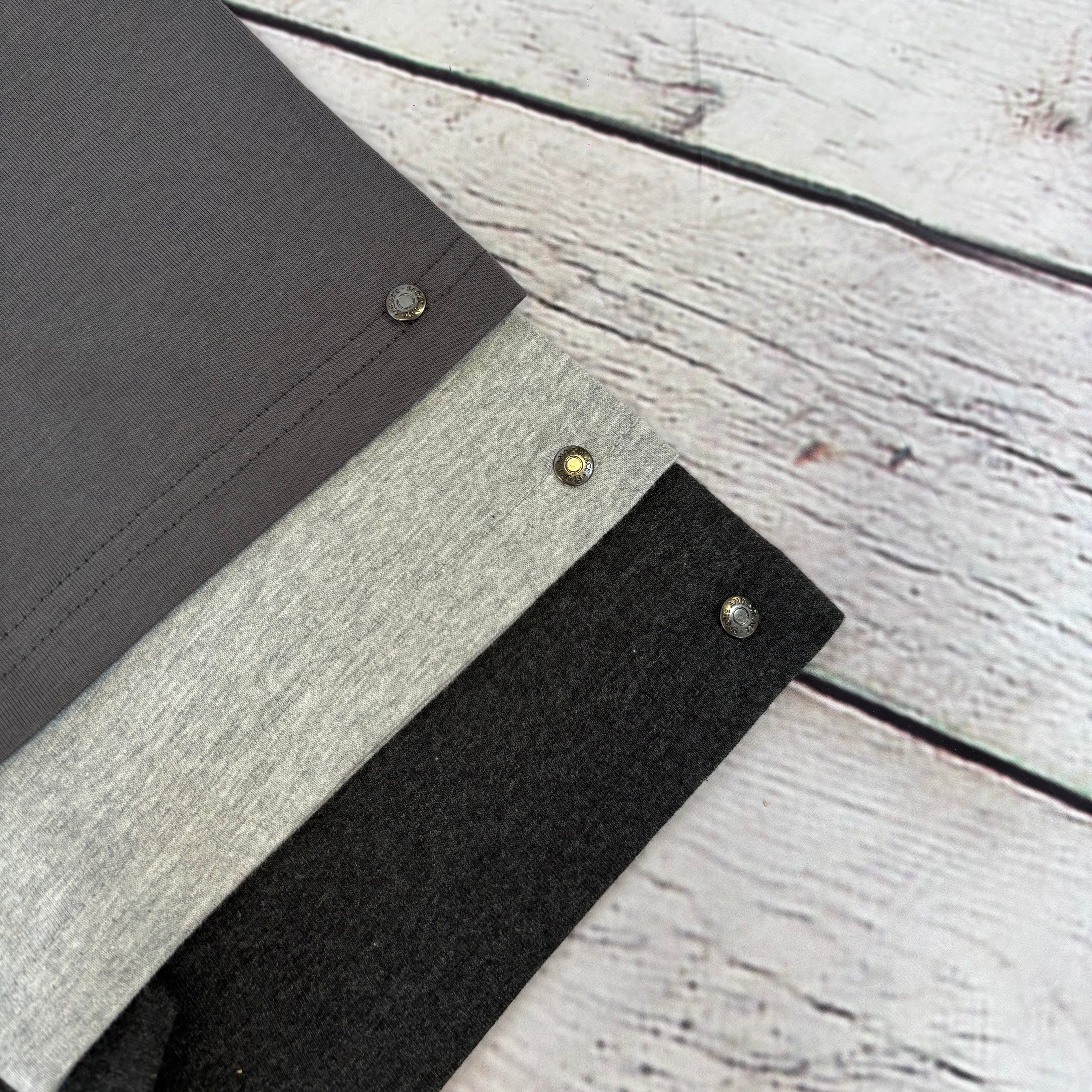 Bundle of 3 - Plain T-Shirts (subtle branded rivet)