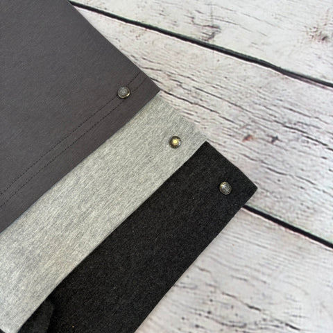 Bundle of 3 - Plain T-Shirts (subtle branded rivet)