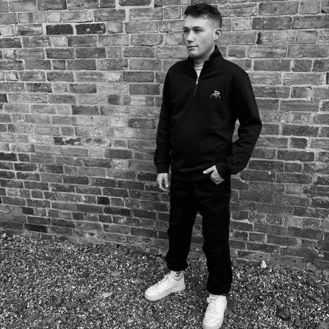 Tour de France Inspired Cyclist - 1/4 Zip Sweatshirt - (unisex)