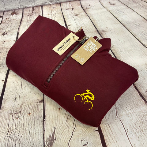 Tour de France Inspired Cyclist - 1/4 Zip Sweatshirt - (unisex)