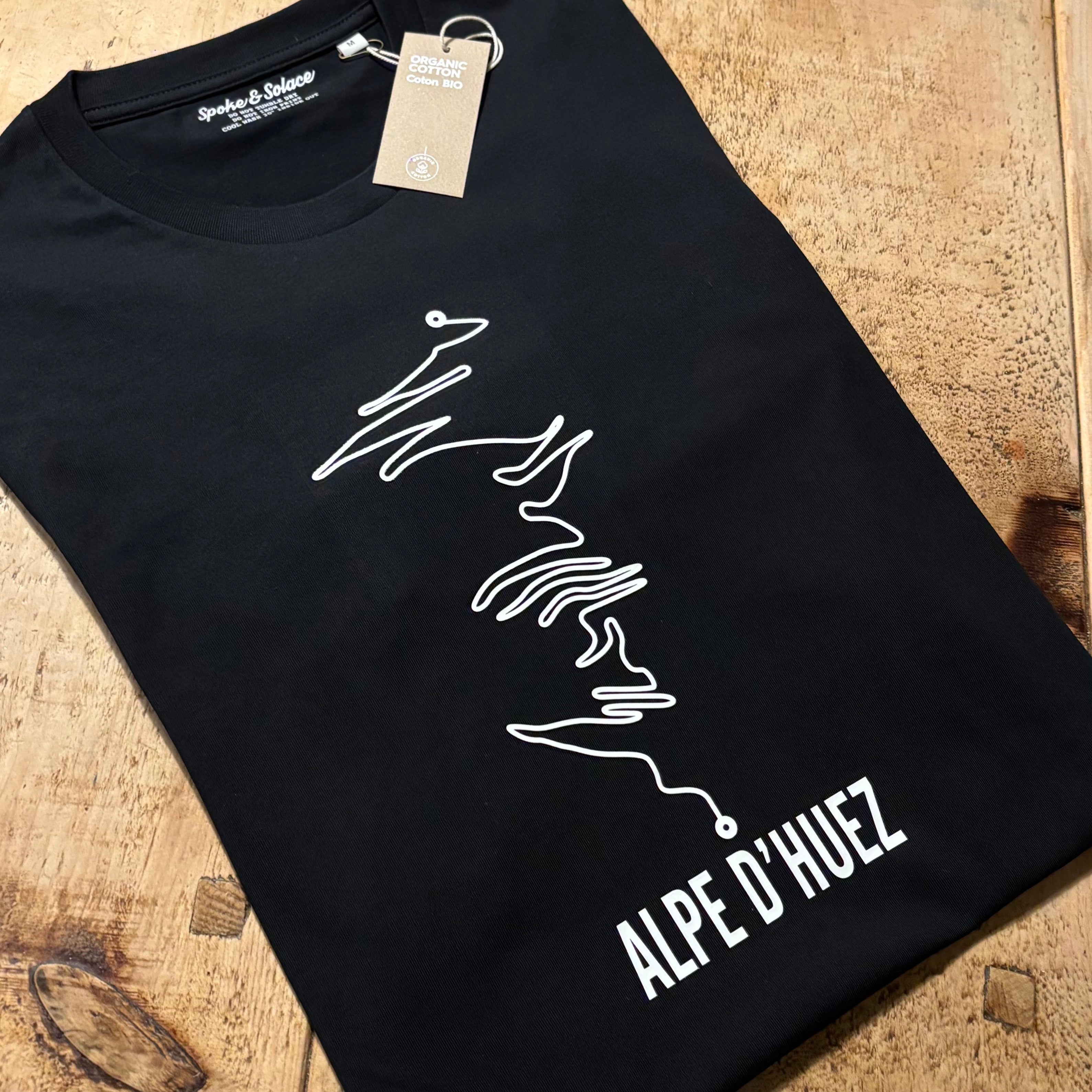 Alpe D' Huez 'The Ascent' - T-Shirt - Dark Heather Grey - Discontinued colour