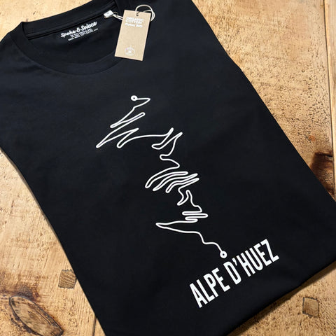 Alpe D' Huez 'The Ascent' - T-Shirt - Dark Heather Grey - Discontinued colour