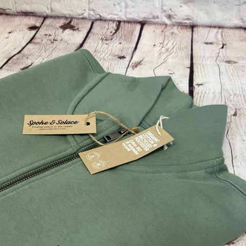 Spoke and Solace SS Jaune - 1/4 Zip Sweatshirt - (unisex)