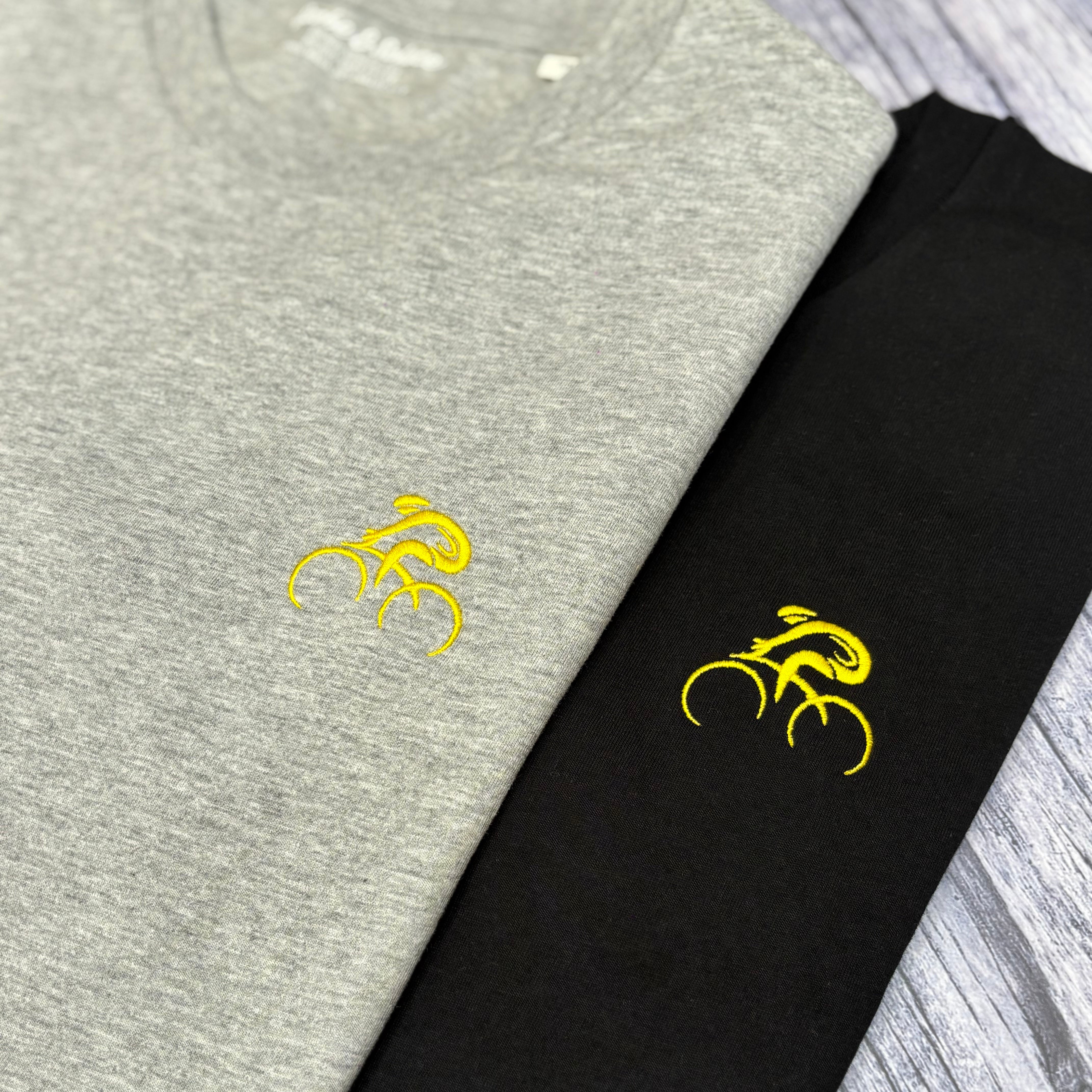 Tour de France Inspired Embroidered Cyclist T-shirt