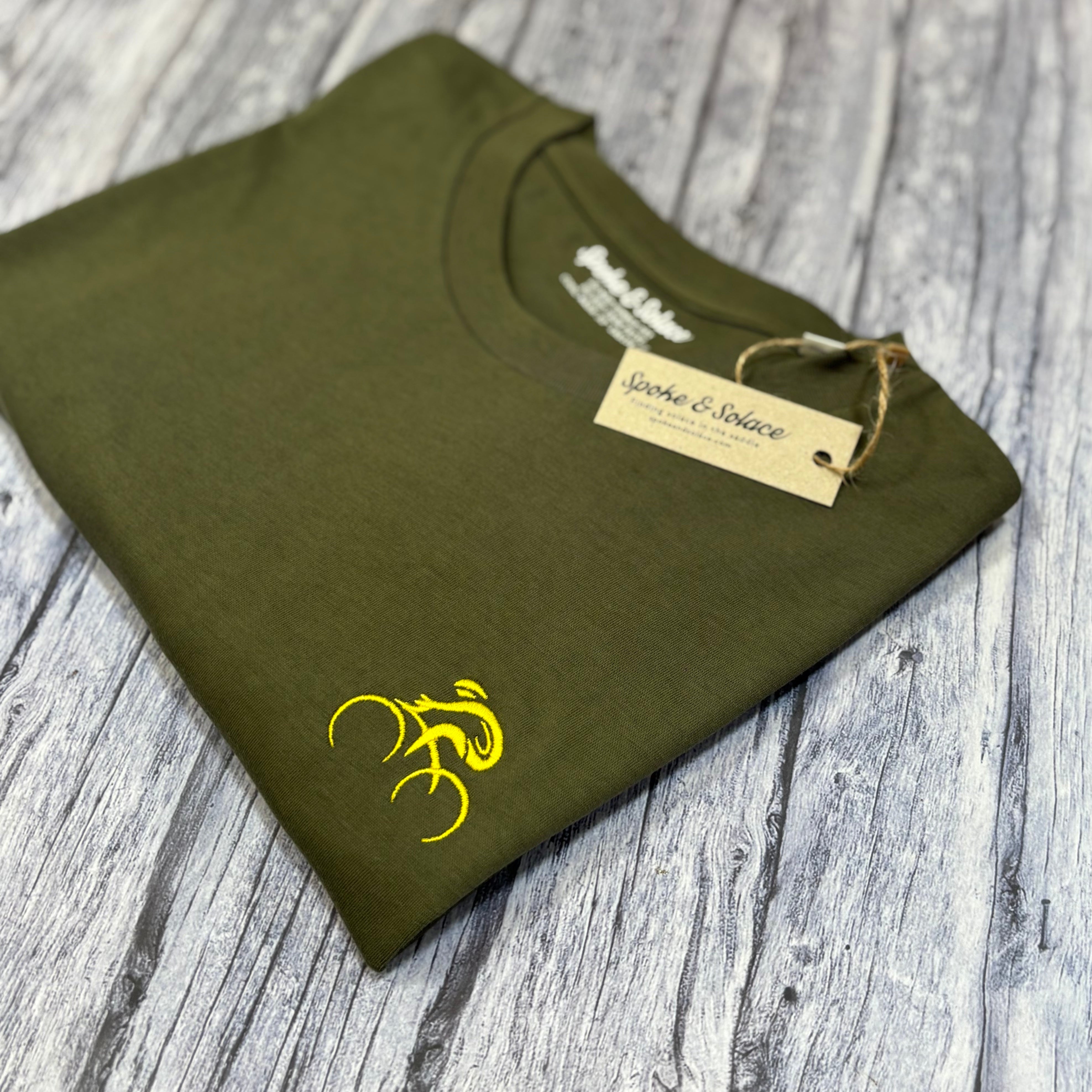 Tour de France Inspired Embroidered Cyclist T-shirt