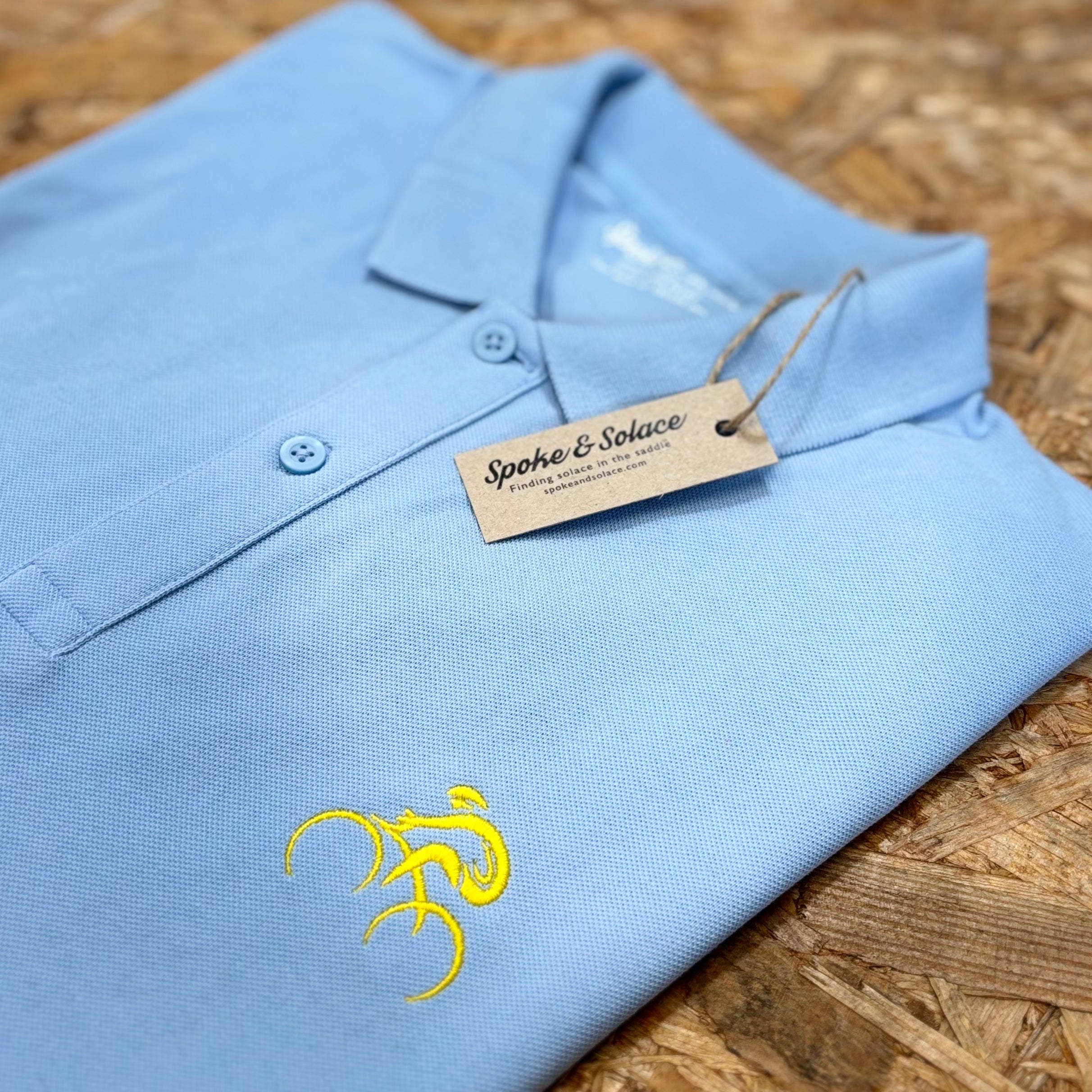 Tour de France Inspired Embroidered Cyclist Polo Shirt