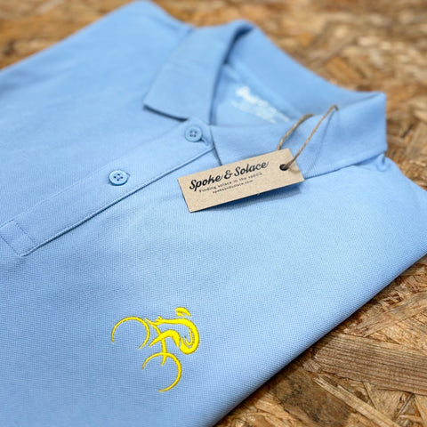 Tour de France Inspired Embroidered Cyclist Polo Shirt