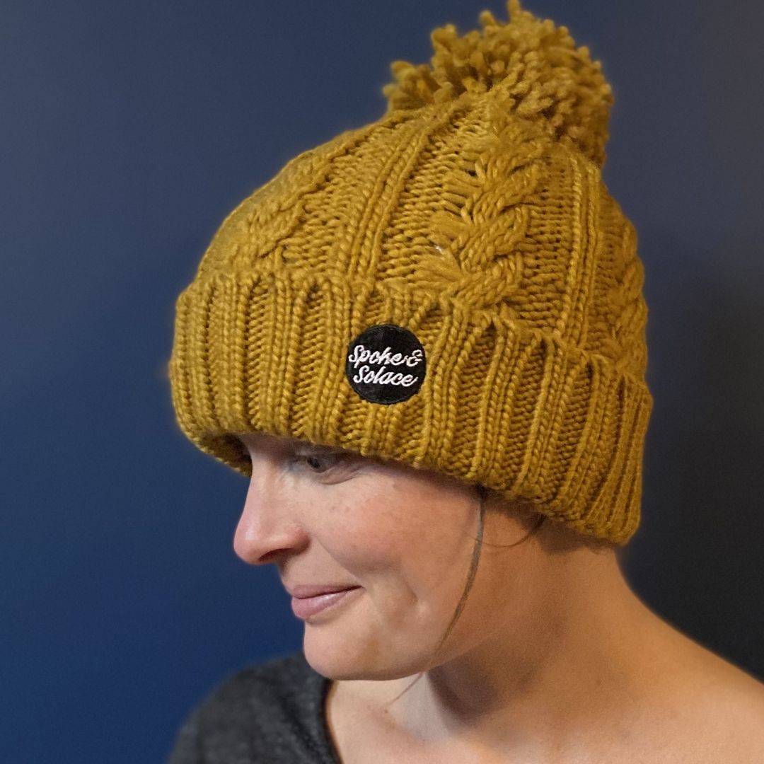 Cable Knit Melange Beanie - Spoke and Solace Circle - Spoke & Solace