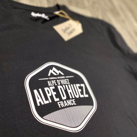 Women's Alpe D' Huez Shield T-Shirt - Spoke & Solace
