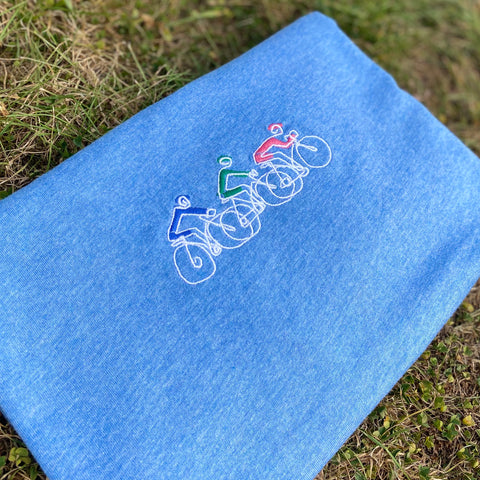 Women's Bike Tour Embroidered Tee - Spoke & Solace