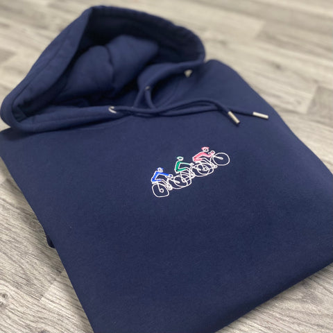 Bike Tour Embroidered Hoodie - Spoke & Solace