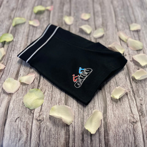 Cycling Duo - Mens Boxer Shorts. Perfect Valentines gift - Spoke & Solace