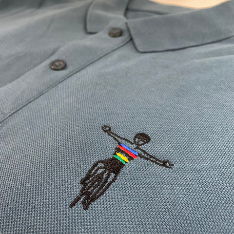 Finish Line Embroidered Polo Shirt - Spoke & Solace
