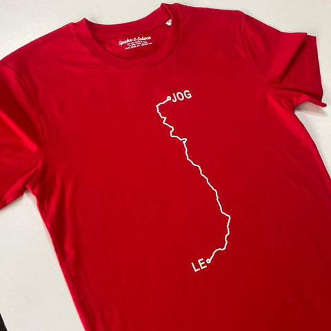 LEJOG / JOGLE Route T-Shirt. £1 from every Tee sold goes to charity - Spoke & Solace