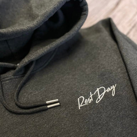 Rest Day Hoodie - Left chest embroidery - Spoke & Solace