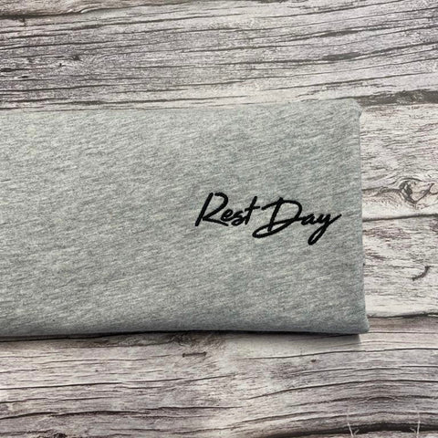Rest Day T-Shirt - Embroidered left chest - Spoke & Solace